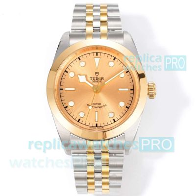 3TF Clone New Tudor Black Bay One 41 Champagne Dial Two-tone Stainless Steel Watch 
